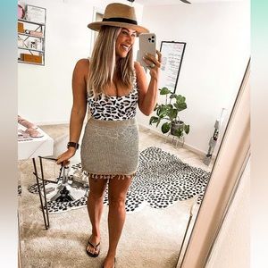 Women's Crochet Cover Up Skirt